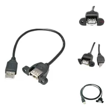 Cabo Usb Macho-femea Extensor De 30cm - Para Painel Cor Preto Foto mini  2