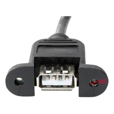 Cabo Usb Macho-femea Extensor De 30cm - Para Painel Cor Preto Foto mini  3