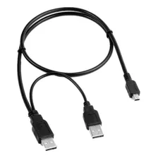 Cabo Usb Para Hd Externo - 2 Usb X 1 Mini Usb Foto mini 2