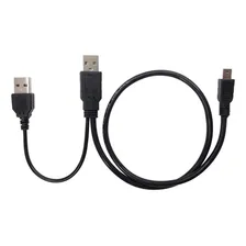 Cabo Usb Para Hd Externo - 2 Usb X 1 Mini Usb Foto mini 4