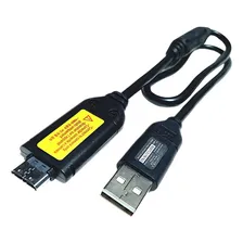 Cabo Usb Pra Maquina Fotográfica Samsung Wb5000 Wb500 Wb600 Cor Preto Foto mini 2