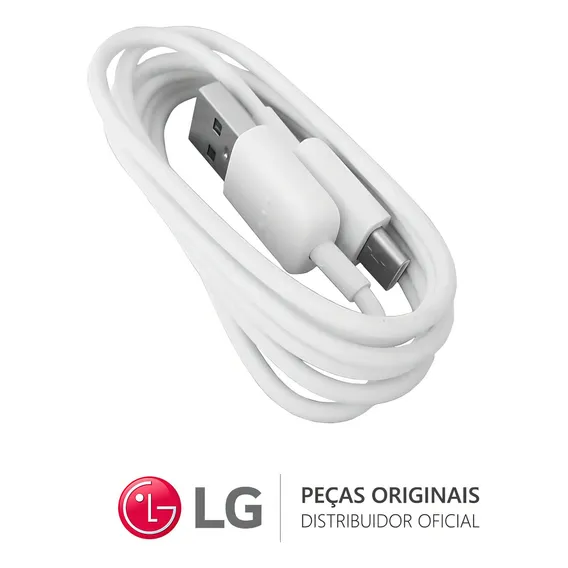 Cabo Usb Tipo C Celular LG LG G7 Thinq Lmg710emw Original Foto 1