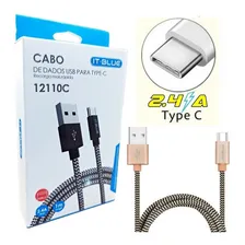 Cabo Usb Tipo C Turbo Para Motorola Moto G6/ G7 / G8 / Edge Foto mini 2