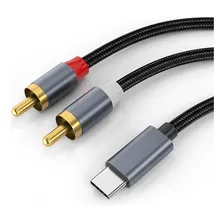 Cabo Usb Tipo C X Rca 2 Vias 1m Adaptador Type C X 2 Rca St Foto mini 1