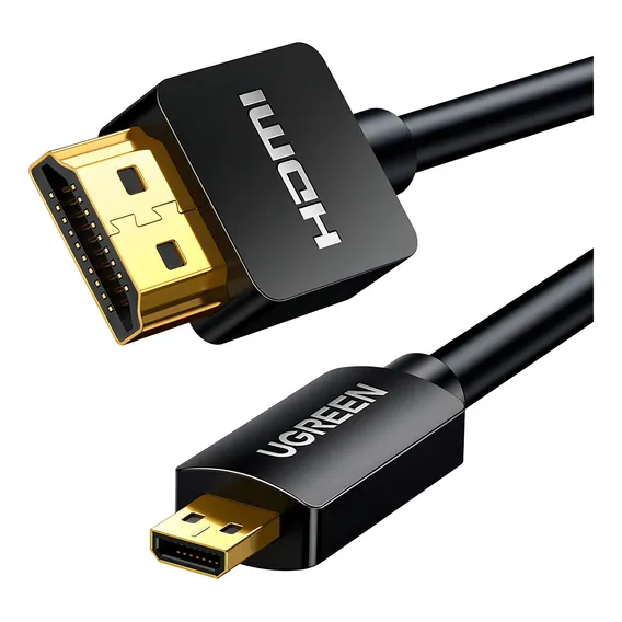 Cabo Vídeo Ugreen Micro Hdmi P/hdmi Macho 3 Metros Preto Foto 1