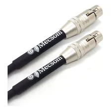 Cabo Xlr Fêmea X Xlr Fêmea 2 Metros Mecsom Profissional Foto mini  2