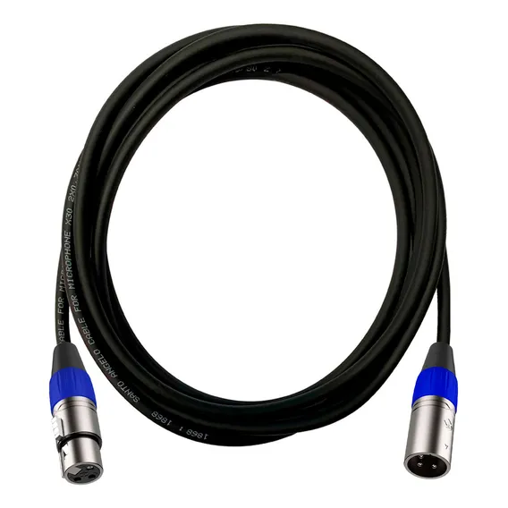 Cabo Xlr Para Microfone Condensador Santo Angelo Roxtone 5m Foto 1