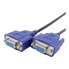 Cabo Y Duplicador 1 Vga X 2 Vga Ligue Seu Pc Em 2 Monitores Foto mini 3
