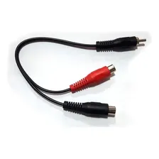 Cabo Y Rca 27cm 4mm 1 Conector Macho E 2 Fêmeas Condutor Foto mini 4
