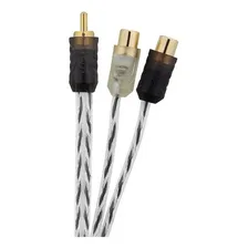 Cabo Y Rca Taramps 1 Macho 2 Fêmeas 1M/2F 30cm Banhado a Ouro Double Injetado Stereo Som Automotivo Foto mini  3