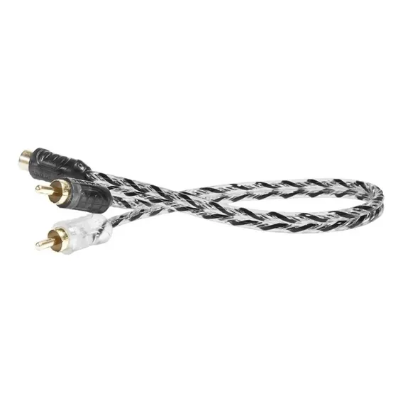 Cabo Y Rca Taramps 2Macho 1 Femea 1f/2m Banhado A Ouro 30cm 1 Fêmea 2 Machos Double Injetado Stereo Som Automotivo Foto 1