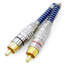 Cabo Y Rca Tech One 1 Fêmea 2 Machos 5mm Blindagem Azul Foto mini  3