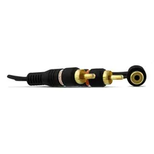 Cabo Y Rca Techone 2 Machos 1 Fêmea 4mm Som Automotivo Foto mini  3