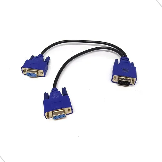 Cabo Y Splitter Vga 1 Macho X 2 Femeas Vga Xt-550 Foto 1