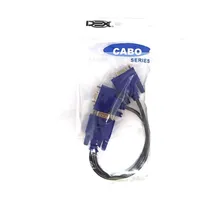 Cabo Y Splitter Vga 1 Macho X 2 Femeas Vga Xt-550 Foto mini 4