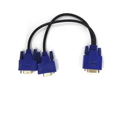 Cabo Y Splitter Vga 1 Macho X 2 Femeas Vga Xt-550 Foto mini  3