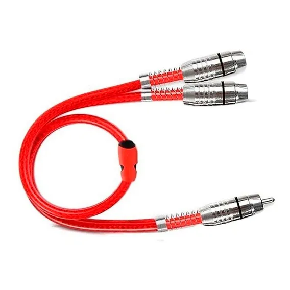 Cabo Y Stetsom Tripla Blindagem 1 Macho 2 Fêmeas Rca 45cm Foto 1