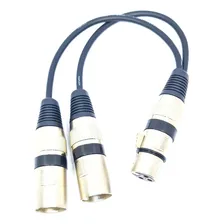 Cabo Y Xlr Femea 2xlr Macho 20cm Foto mini 1