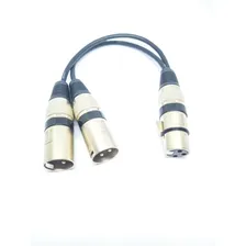Cabo Y Xlr Femea 2xlr Macho 20cm Foto mini 3