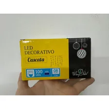 Cabral Cascata Natalina Pisca-pisca 100leds Luz Azul 2,3m Decor 127v Foto mini  3