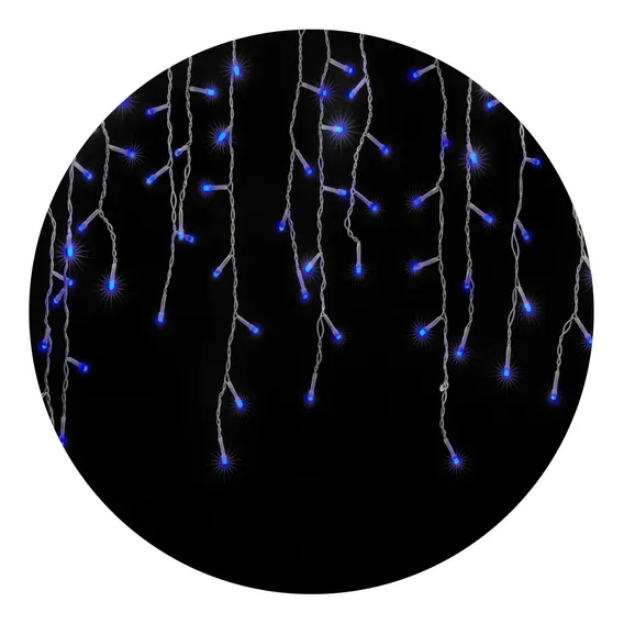 Cabral Cascata Natalina Pisca-pisca 100leds Luz Azul 2,3m Decor 127v Foto 1