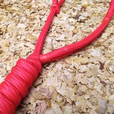 Cabresto Cavalo Corda Poli Regulagem Cor Vermelho Foto mini  3