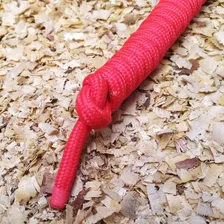 Cabresto Cavalo Corda Poli Regulagem Cor Vermelho Foto mini  2