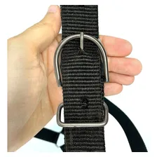 Cabresto Cavalo Nylon Vaquejada Quarto De Milha Mangalarga Cor Preto Foto mini 2