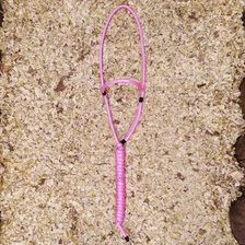 Cabresto Corda Poli Cavalo Quarto De Milha Mangalarga Cor Rosa Foto mini 3