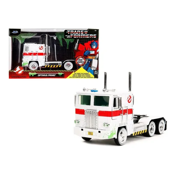 Caça-fantasmas Jada Transformers Optimus Prime Caça-fantasmas brancos Foto 1