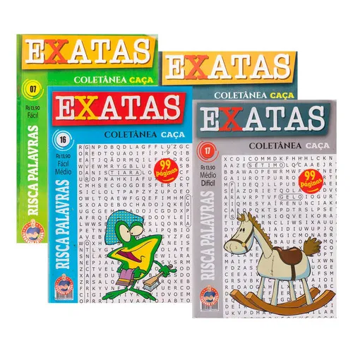 Caça Palavras Passatempos Para Memória Adultos 4 Vols Foto 1