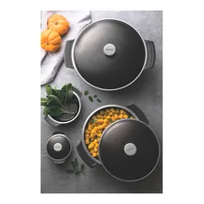 Caçarola Alumínio Antiaderente Lyon 24cm 3,7l Tramontina Cor Preta Foto mini 2