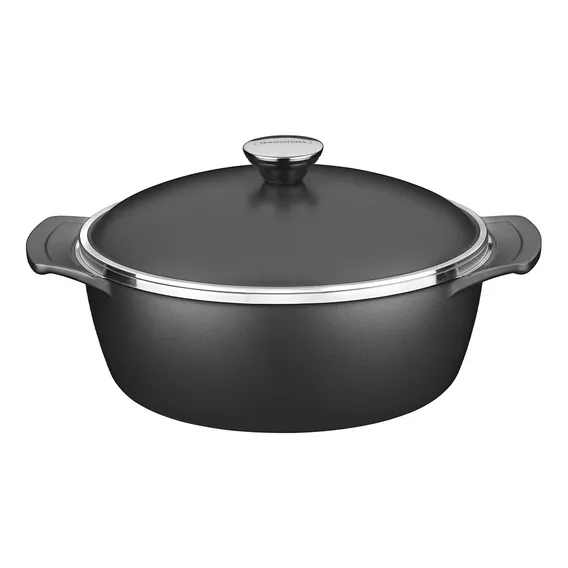 Caçarola Alumínio Antiaderente Lyon 24cm 3,7l Tramontina Cor Preta Foto 1