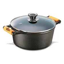Caçarola Ferro Panela Mineira 3,0l Tampa Vidro 23 Cm Foto mini 1