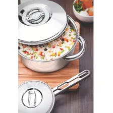 Caçarola Funda Tramontina 28cm Solar Fundo Triplo 8,4 Litros Cor Inox Foto mini 2