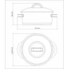 Caçarola Funda Tramontina 28cm Solar Fundo Triplo 8,4 Litros Cor Inox Foto mini 4