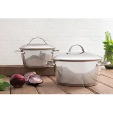Caçarola Funda Tramontina Aço Inox Fundo Triplo Allegra 18cm Foto mini 4