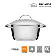 Caçarola Funda Tramontina Aço Inox Fundo Triplo Allegra 20cm Foto mini  3