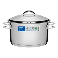 Caçarola Funda Tramontina Aço Inox Fundo Triplo Solar 20cm Foto  mini 1