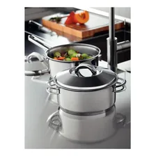 Caçarola Funda Tramontina Aço Inox Fundo Triplo Solar 20cm Foto mini  2