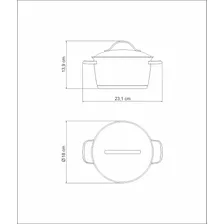 Caçarola Funda Tramontina Allegra 16 Cm 1,5 L Foto mini  3