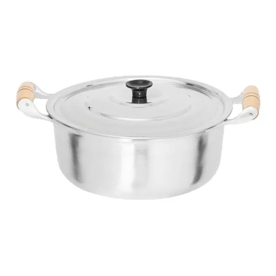 Caçarola Grande Nº 38 Em Aluminio Fundido Batido Grosso 14 L Foto 1