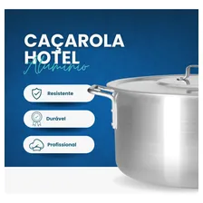 Caçarola Panela Grande Linha Hotel Restaurante Profissional N45 Alumínio 31 Litros Foto mini 2
