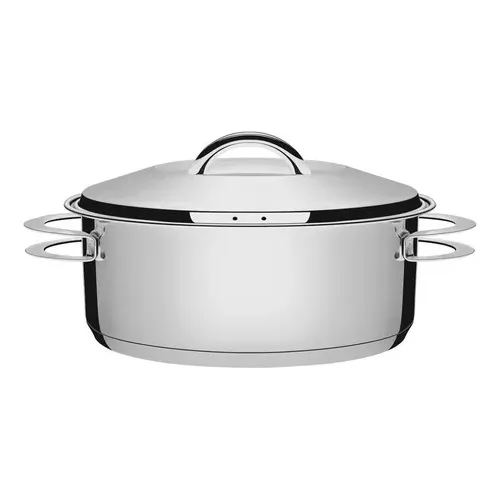 Caçarola Rasa Inox Fundo Triplo Solar 28cm 7,1l Tramontina Foto 1