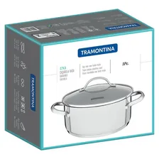 Caçarola Rasa Tramontina Indução Fundo Triplo Una 16cm Inox Foto mini  3