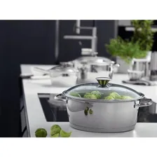 Caçarola Rasa Tramontina Inox Tampa De Vidro Allegra 22cm Foto mini 2
