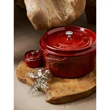 Caçarola Redonda Ferro Fundido Staub La Cocotte 24 Cm Granada Cor Vermelho Foto mini 2