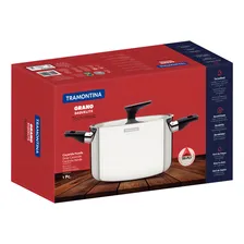 Caçarola Tramontina Grano Baquelite Funda em Aço Inox Corpo Triplo com Tampa Alças de Baquelite 20 cm 3,8 L Foto mini  2