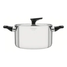 Caçarola Tramontina Grano Baquelite Funda em Aço Inox Corpo Triplo com Tampa Alças de Baquelite 20 cm 3,8 L Foto  mini 1