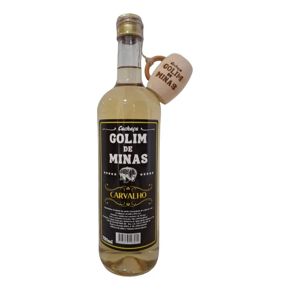 Cachaça Artesanal Carvalho Golim De Minas Garrafa 750ml Foto 1